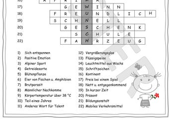Herzlichen Glckwunsch - als Botschaft im Kreuzwortrtsel - Download -  Etsy.de
