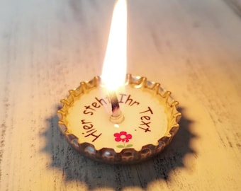 Spark of happiness - a candle with your own message