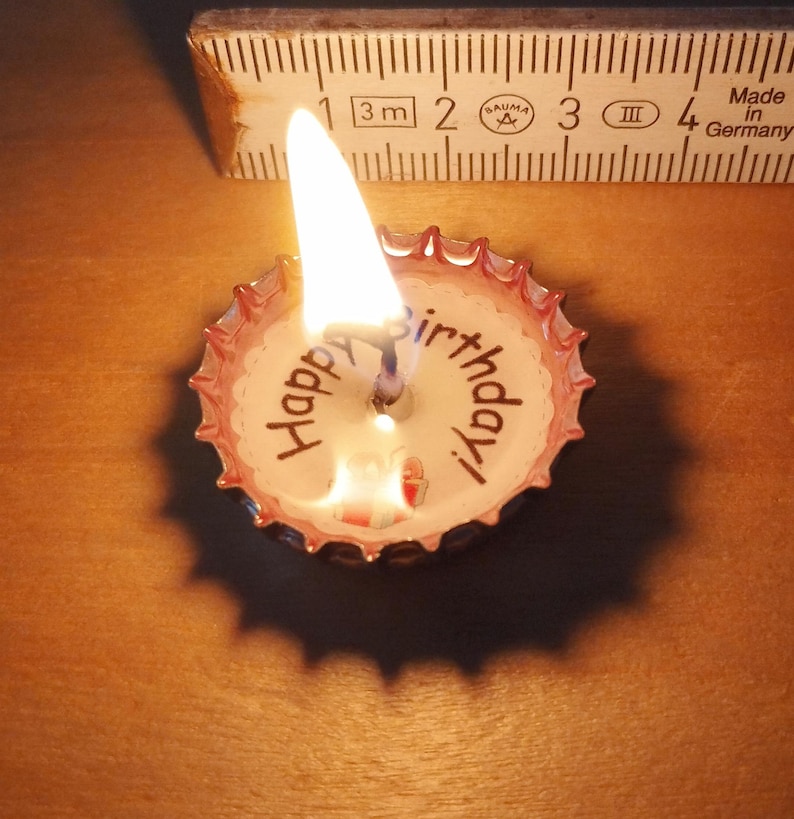 Spark of luck - Candle with message (A-I) in matchbox, hand-poured image 5