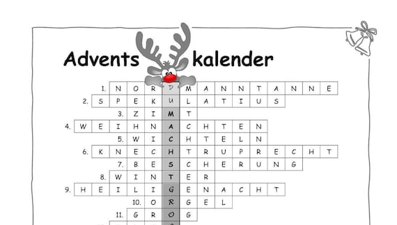 Weihnachtsrätsel "Du machst großartige Arbeit" als Download