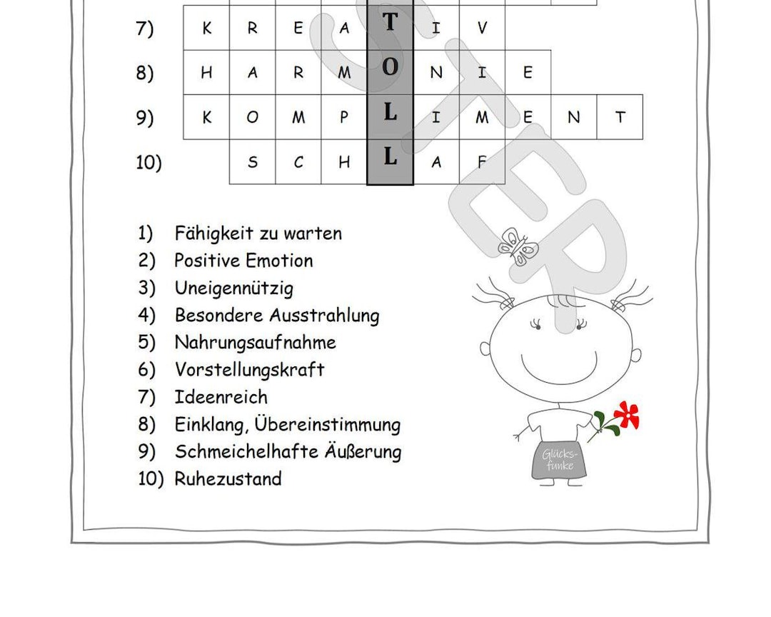 Du bist toll - als Botschaft im Rtsel - Download - Etsy.de Du bist toll - als Botschaft im Rtsel - Download - Etsy.de