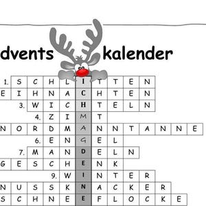 Puzzle navideño "Me gusta tu humor" para descargar