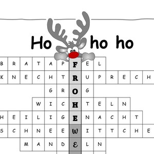 Feliz Natal e um Próspero Ano Novo - como palavras cruzadas - download instantâneo