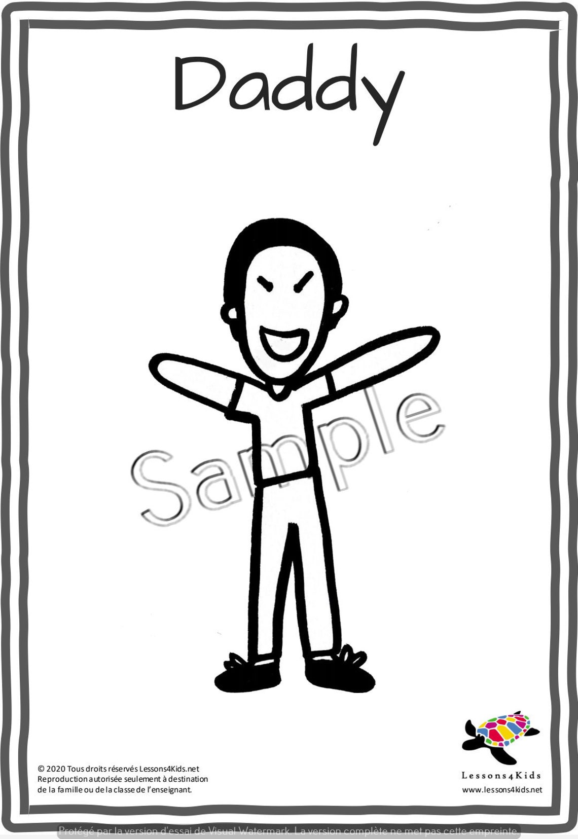 Family printable flashcards for children to customize Etsy