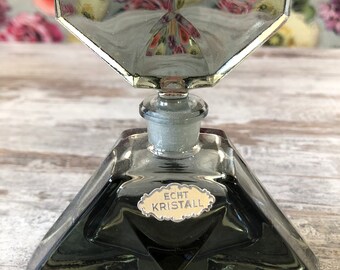 Miniatur Parfüm Parfum Zerstäuber Flasche Flakon Kristall edel Puppenstube 