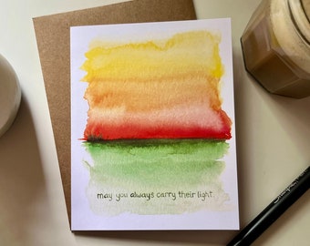 Carry Their Light | sending condolences card