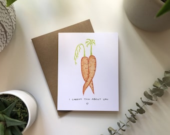 I Carrot Ton About You | Punny Greeting Card