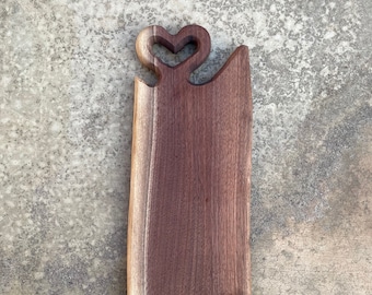 Small Handmade Walnut Charcuterie Board, Cutting Board, Live Edge Walnut, Serving Tray, Cheese Board, Hosting, Party Platter, Kitchen Decor