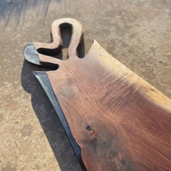 Large Live Edge Cheese Board Etsy