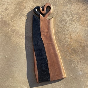 Large Handmade Walnut Charcuterie Board, Cutting Board, Live Edge Walnut, Serving Tray, Cheese Board, Hosting, Party Platter, Kitchen Decor