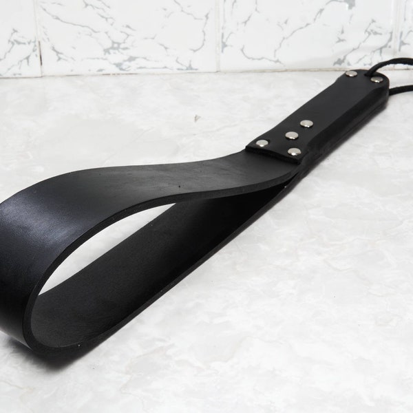 Heavy Leather Paddle Etsy