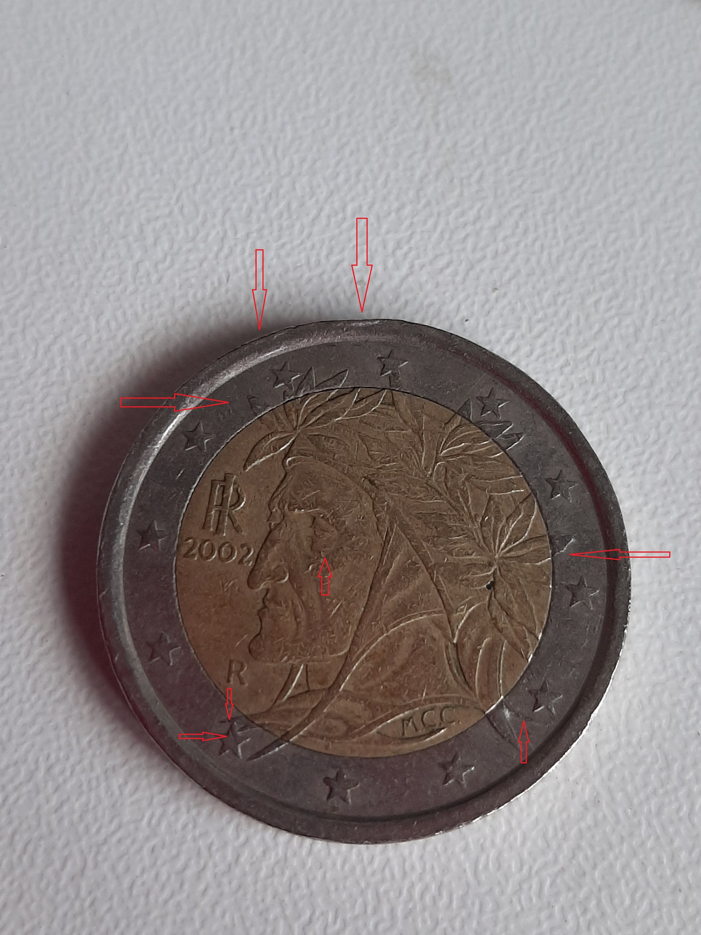 Pièce De 2 Euros Dante Alighieri 2002