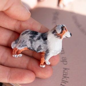 Australian Shepherd dog brooch/ Dog mum pin/ Pet owner personalized gifts/ Custom pet memorial gift/ Puppy lovers present