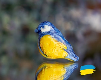 Ukraine flag colour bird brooch/ Solidarity blue, yellow bird pin/ *Donates to Ukraine*/ Support Ukraine/ Stay with Ukraine