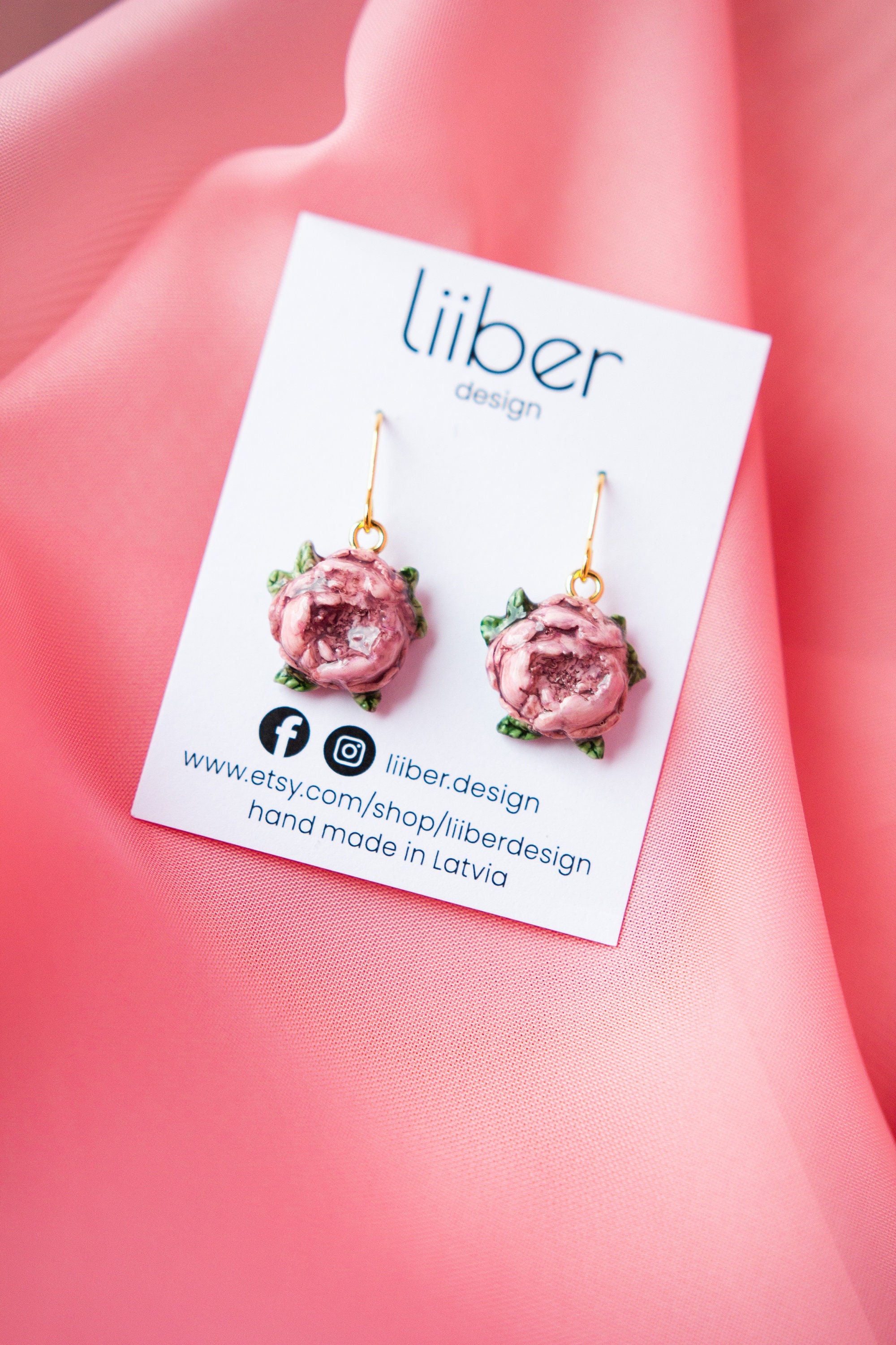 Peony earrings deals