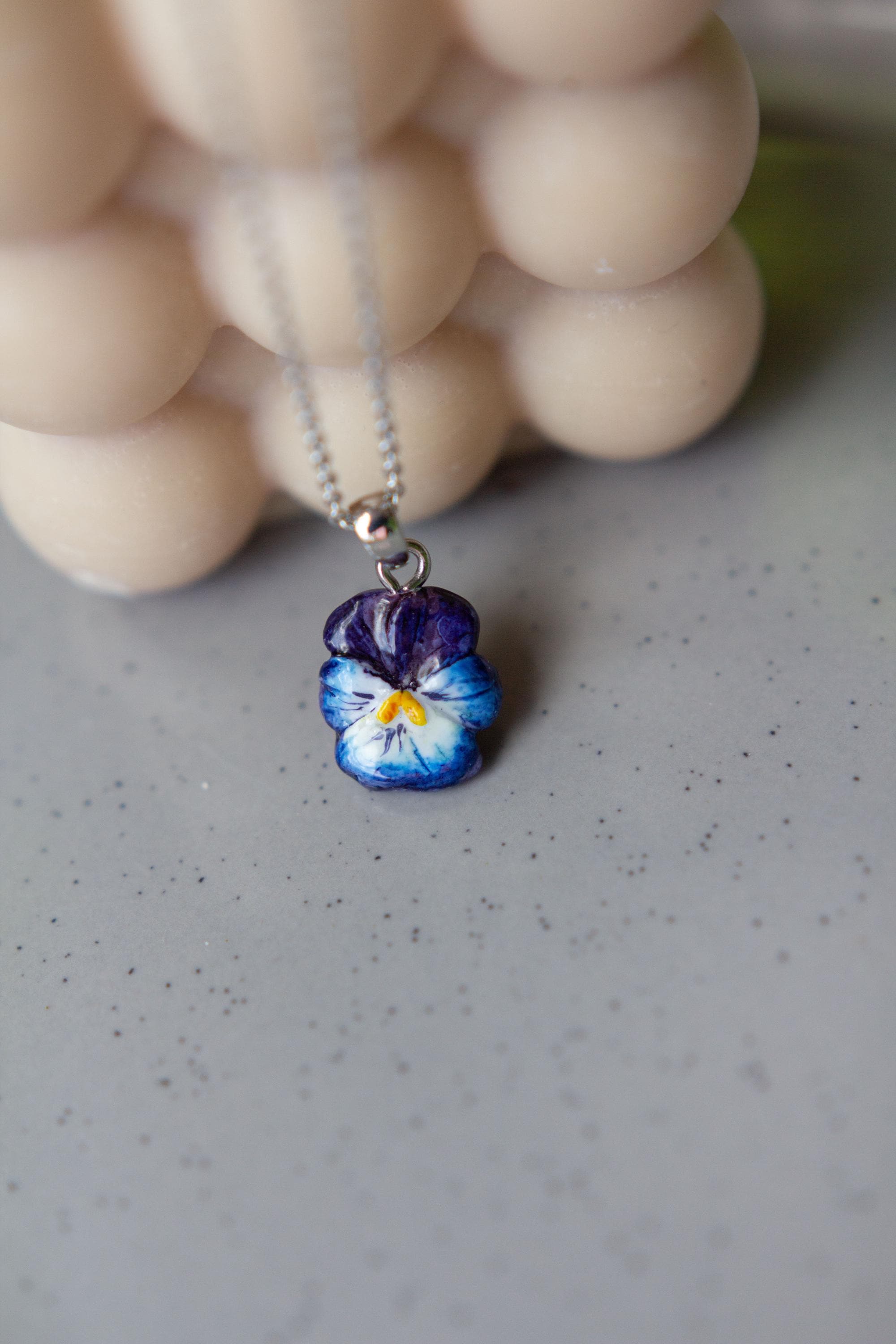 ★ PISCESS★ PP Flower Necklace Blue 5006699301 il_340x270.6590788526_bz37.jpg