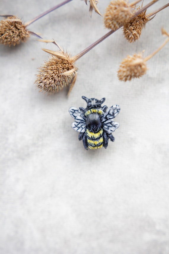 Porte-clés abeille 3 mignonnes petites abeilles - 2 attaches différentes !