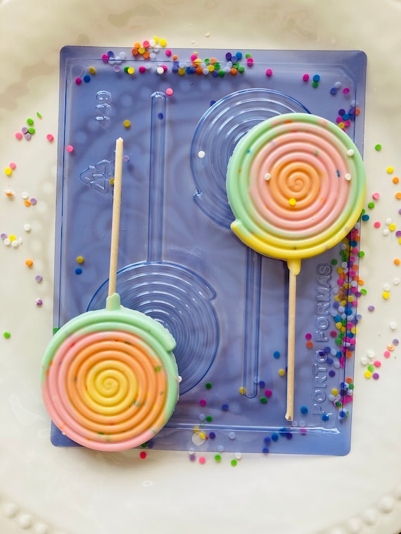 Swirl Lollipop Chocolate Mold Etsy