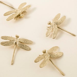 Cabinet Knobs - Wardrobe Knobs - Dragonfly Brass Knobs - Closet Knobs - Table Knobs - Sideboard Knobs - ER165B