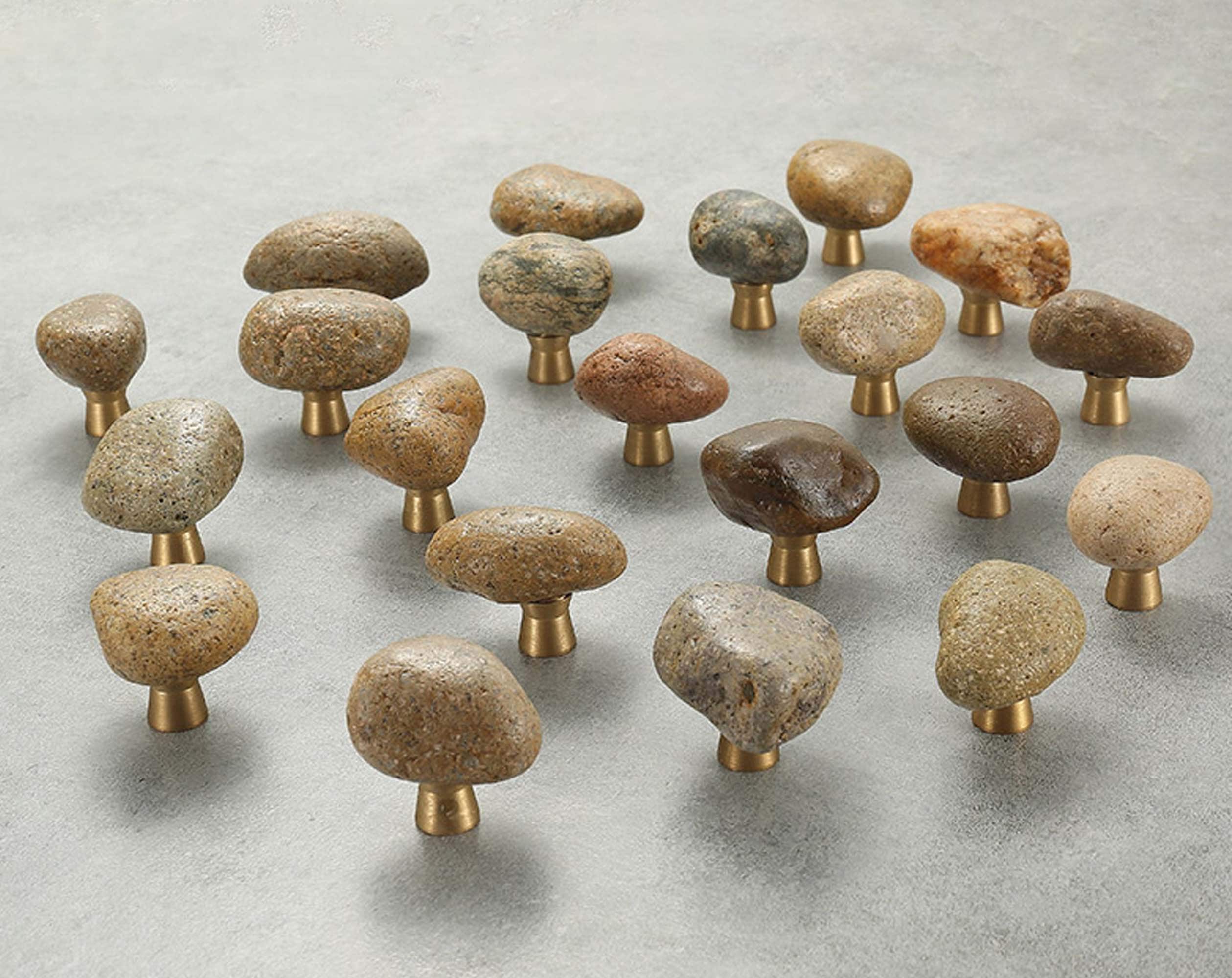 Stone Knobs - Drawer Kitchen Knobs - Closet Door Knobs - Table Knobs - Door Furniture Knobs