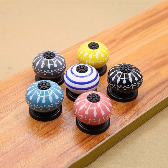 Perillas de gabinete Perillas de cerámica Perillas de | Etsy