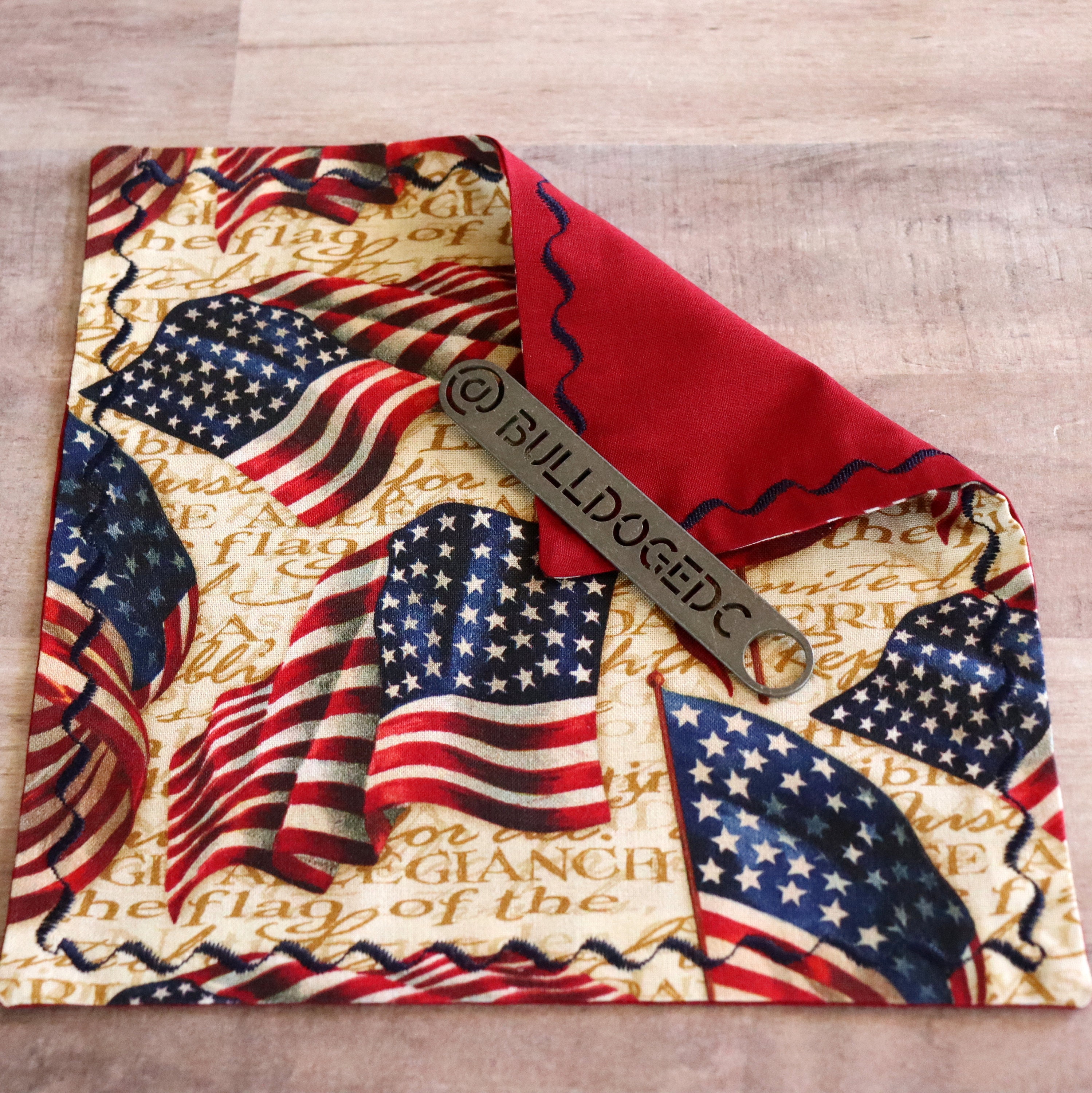 EDC Patriotic Hank / EDC Flags Handkerchief / Pledge of | Etsy