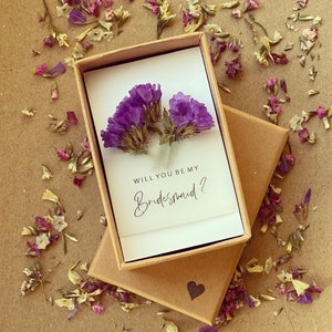 Gift box maid of honour / bridesmaid / bridesmaid, wedding, dried flowers, FELDLIEBE Bridesmaid