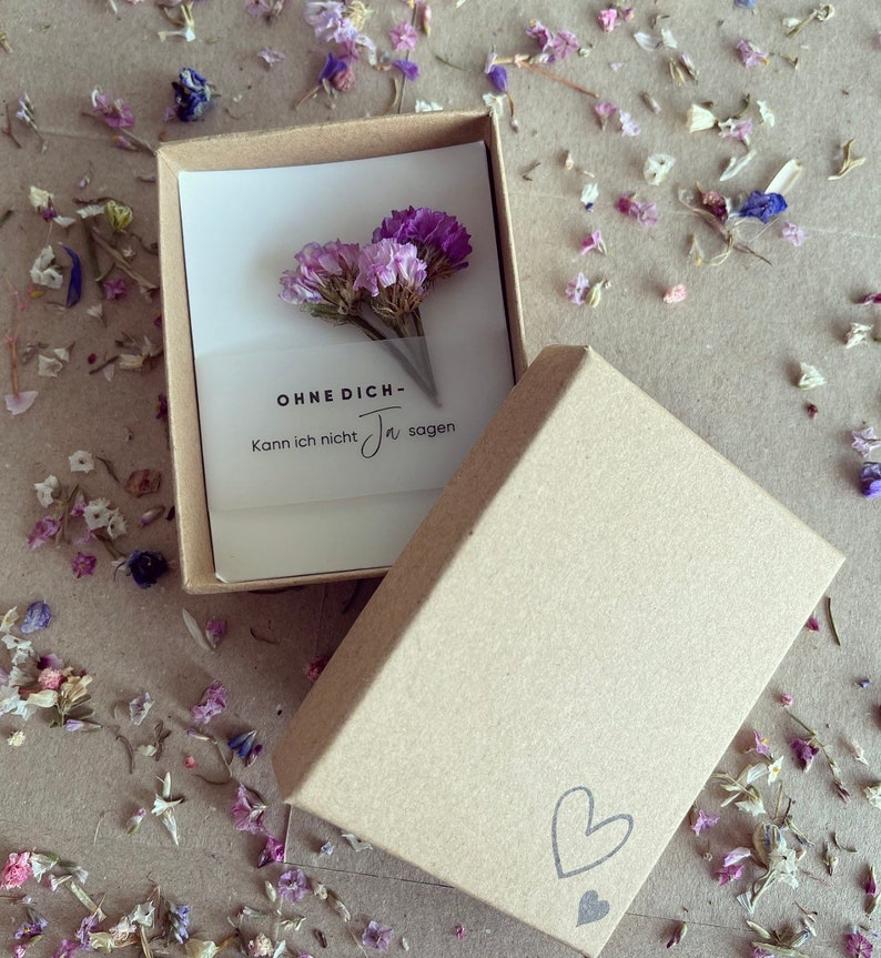 Gift box maid of honour / bridesmaid / bridesmaid, wedding, dried flowers, FELDLIEBE image 4