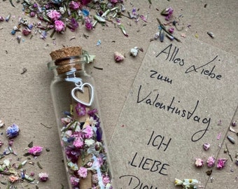 Message for MOTHER'S DAY, wedding or even Save the Date - very special, personal & individual, flower confetti, dried flowers,