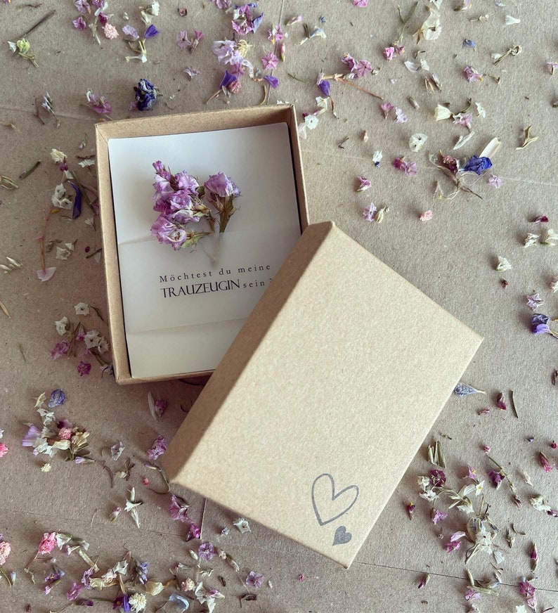 Gift box maid of honour / bridesmaid / bridesmaid, wedding, dried flowers, FELDLIEBE image 3