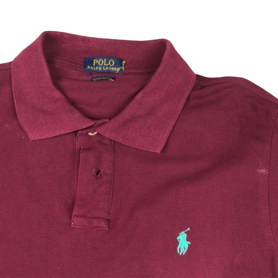 Ralph Lauren polo maroon | Etsy