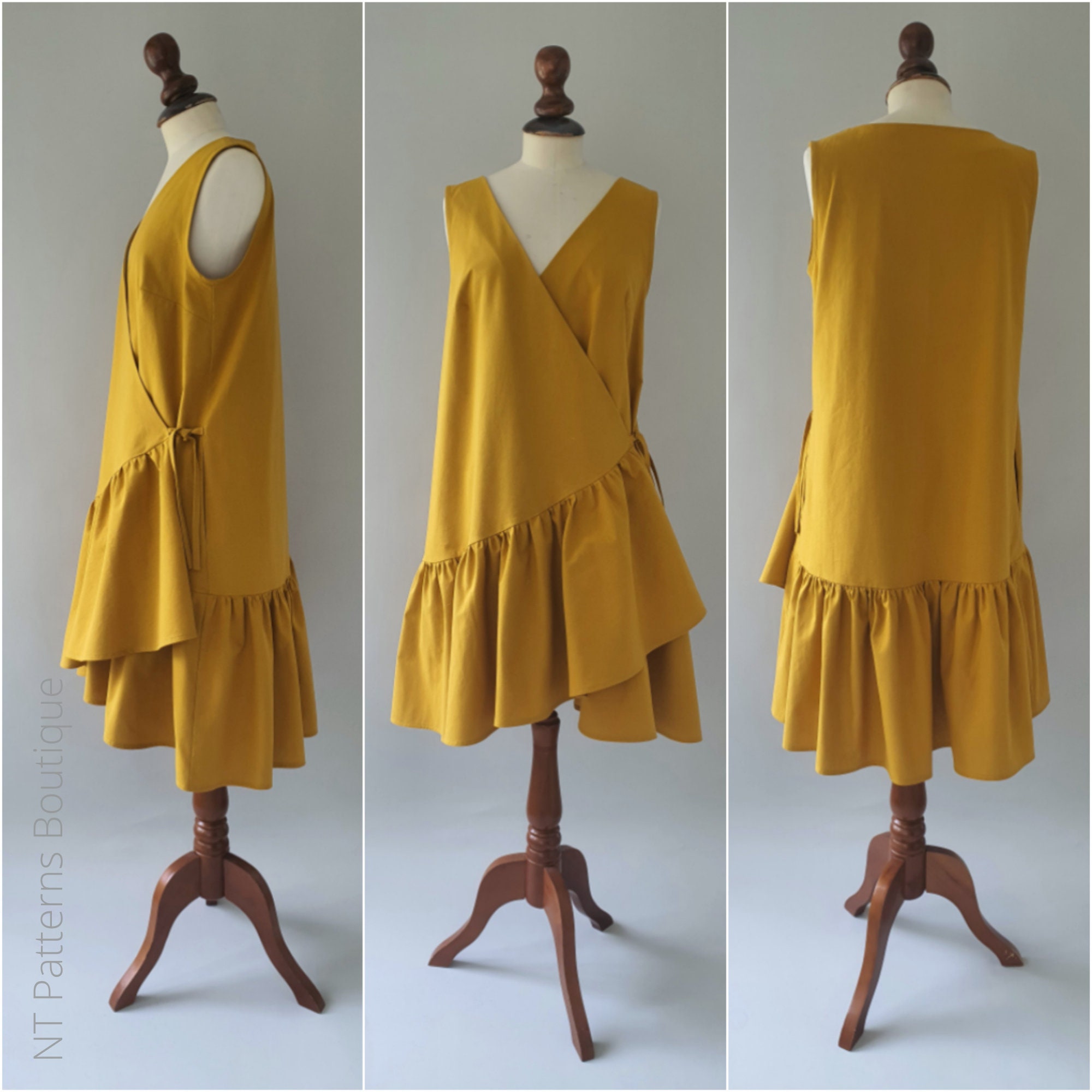 Loose Fitting Wrap Dress PDF Sewing Pattern / Cotton Dress / Etsy