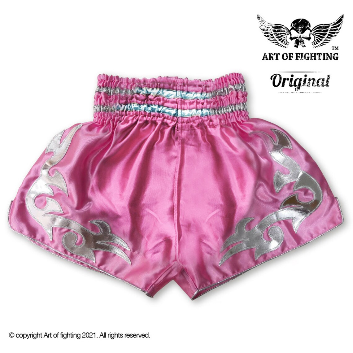 Kids Muay Thai Shorts Pink Satin Handmade in Thailand Etsy