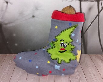 Calze natalizie ITH, lima da ricamo per cornice 16 x 26 cm,