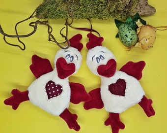 ITH | ITH Chicken | Embroidery file | Easter | gift | Bag dangling | Decoration | keychain chicken | farm | set