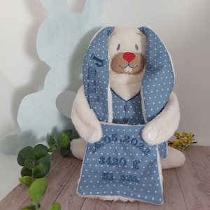 ITH rabbit bunny stuffed animal embroidery file in the hoop toy ith embroidery ITH frame 18 x 30 cm ITH bunny embroidery file bunny gift for birth