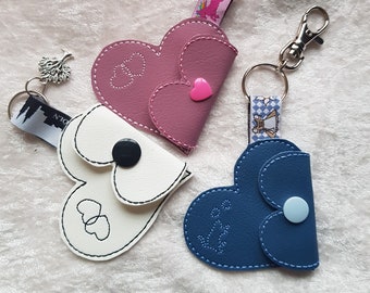 Embroidery file ITH | Wallet | Mini wallet | Key chain | Gift | Embroidery file 10 x 10 cm | Easter | Bag charm | Heart