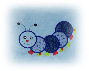 Aplicación de archivo de bordado caterpillar para el marco de 13 x 18 cm