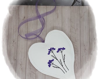 Embroidery file ITH heart with flower for the 13 x 18 cm frame