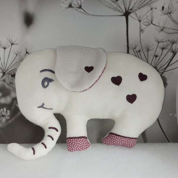 Embroidery file ITH Mini Cuddly Pillow Elephant for the 20 x 30 cm frame