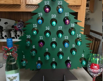 Black Friday Sale | Adult Advent Calendar | Holds Mini Wine Bottles Wine Advent Calendar | Boozy Advent | Wine Lover | Tipsy Tree