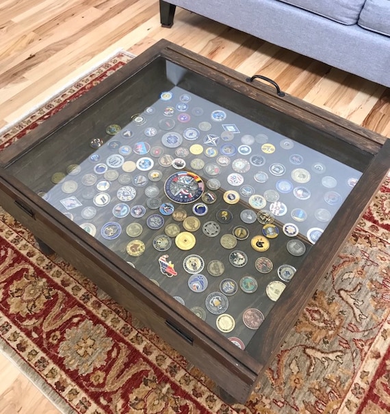 Shadow box coffee table deals