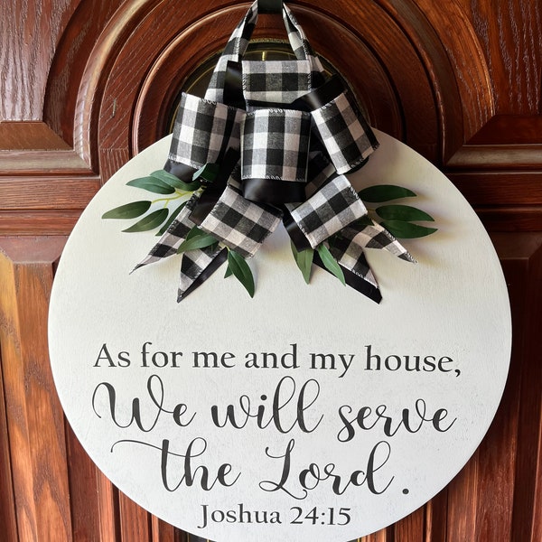 As for Me and My House We Will Serve the Lord Sign - Etsy
