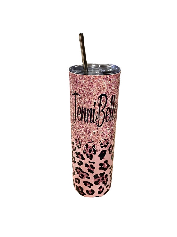 Hot Pink Leopard Tumbler | 40 oz