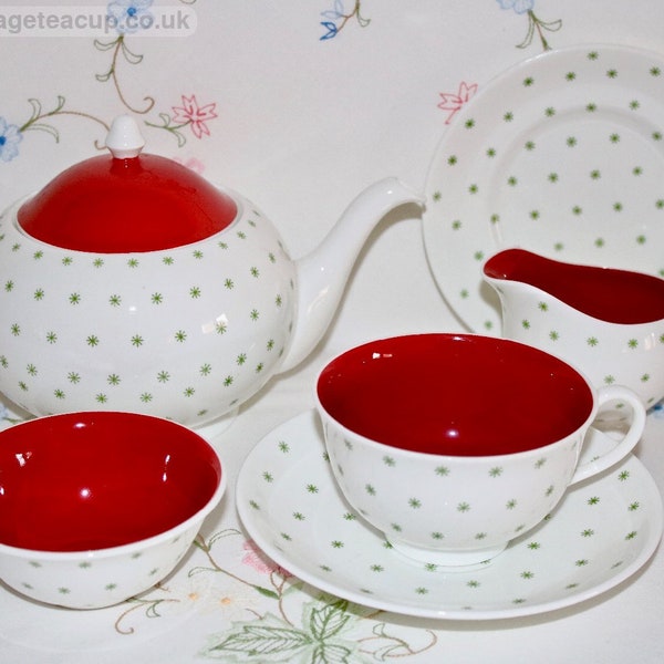 Rare Susie Cooper 1950s Starburst Teaset - Teapot