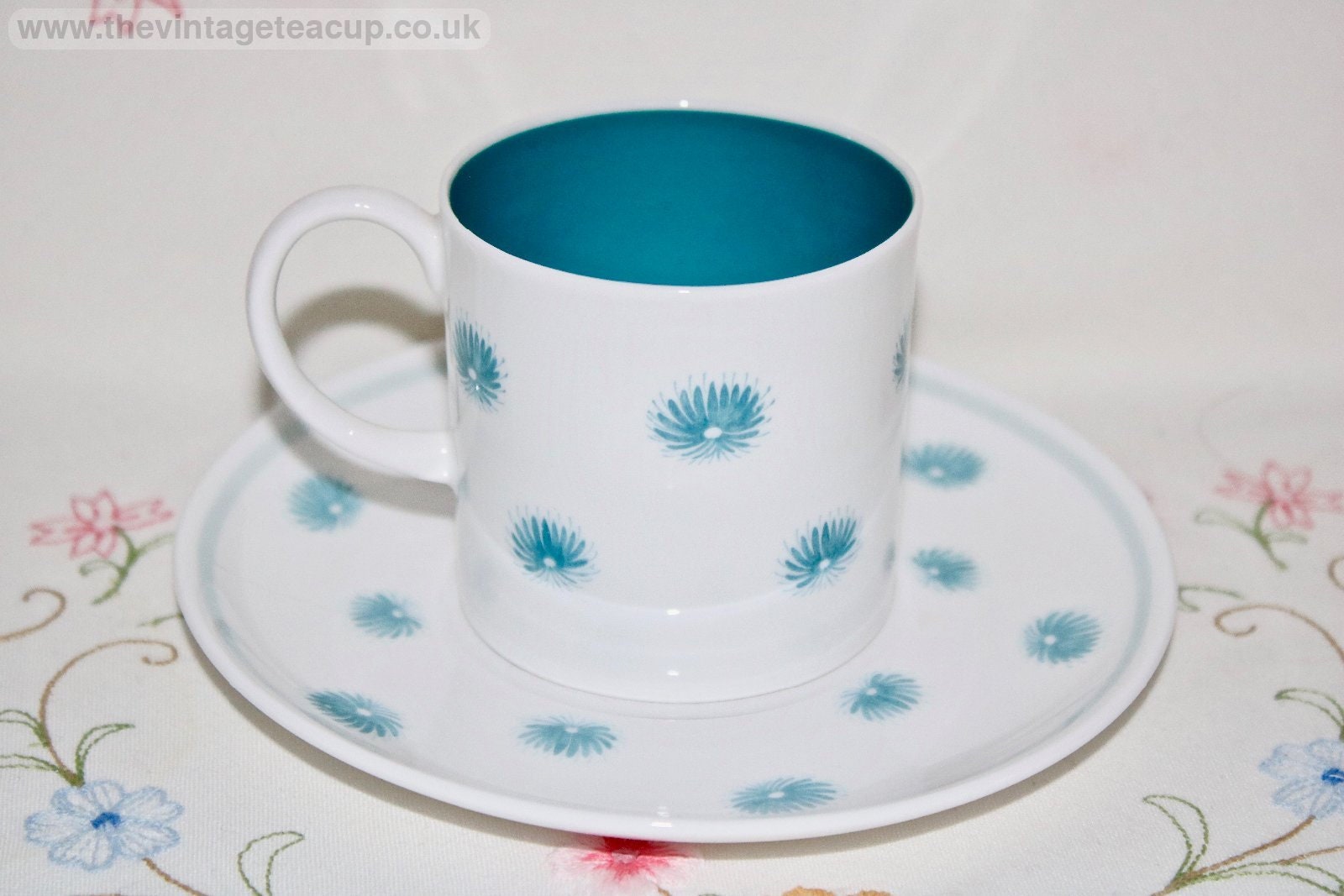 Rare Susie Cooper China 1950s Set One O'clocks Blue Coffee Cans - Etsy