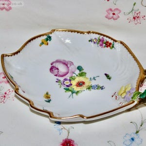 Royal Copenhagen Saxon Flower Leaf Dish