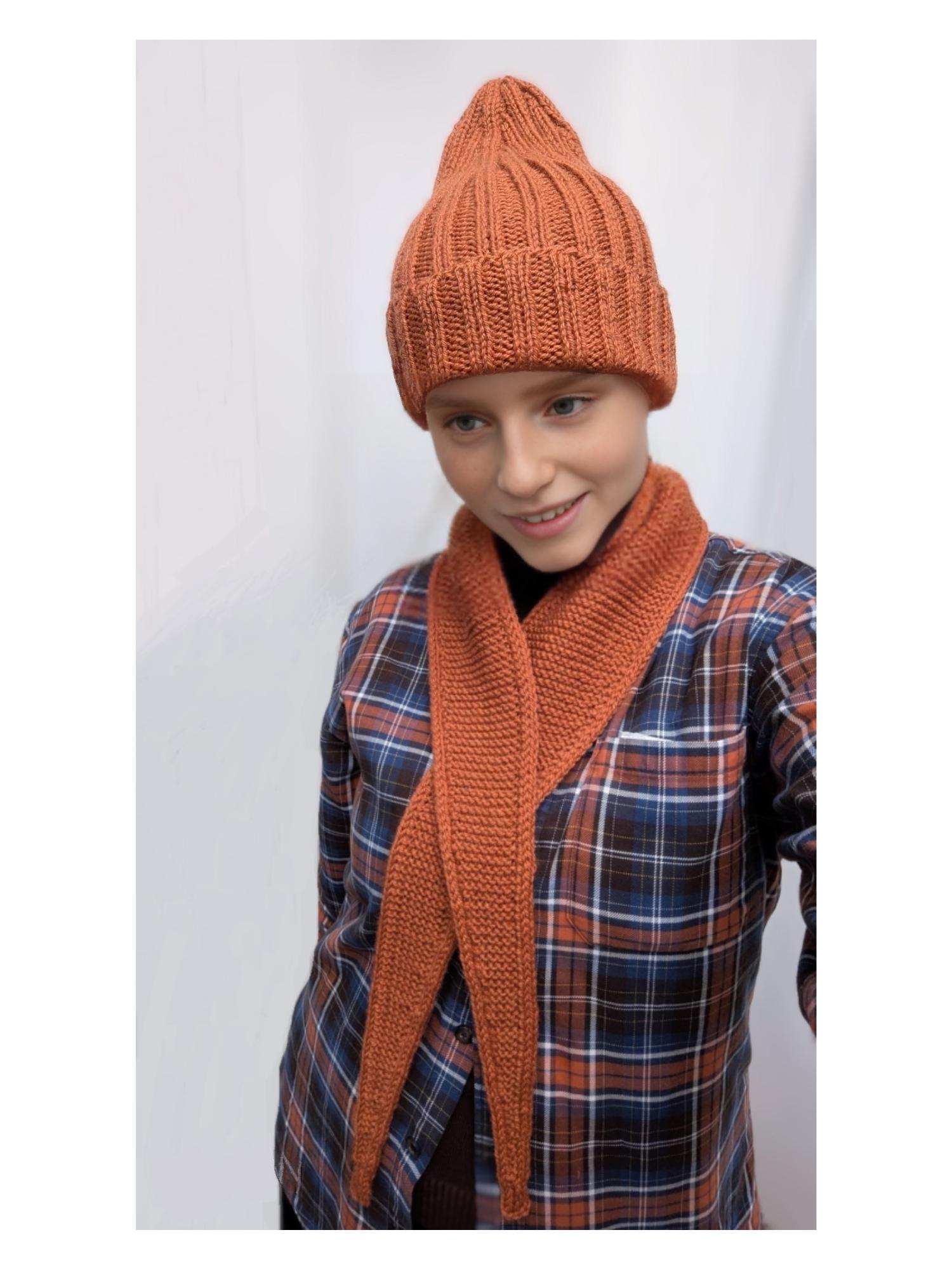 Sophia Knit Beanie and Scarf Set Sophia Layers Cosy Knit Hat & Glove Gift Set - Nude | Widdop  main image 4