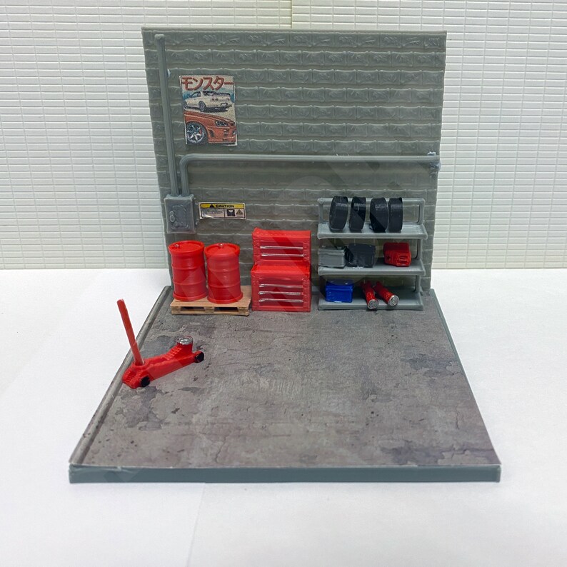 Desktop Auto 164 Garage Diorama Accessories Set Etsy UK