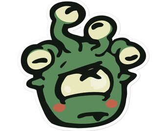 Shy Gazer Sticker | Dnd Familiar | Cute Dungeons and Dragons Monster | DM Gifts